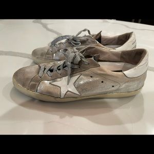 Golden Goose Superstar Sneakers Silver